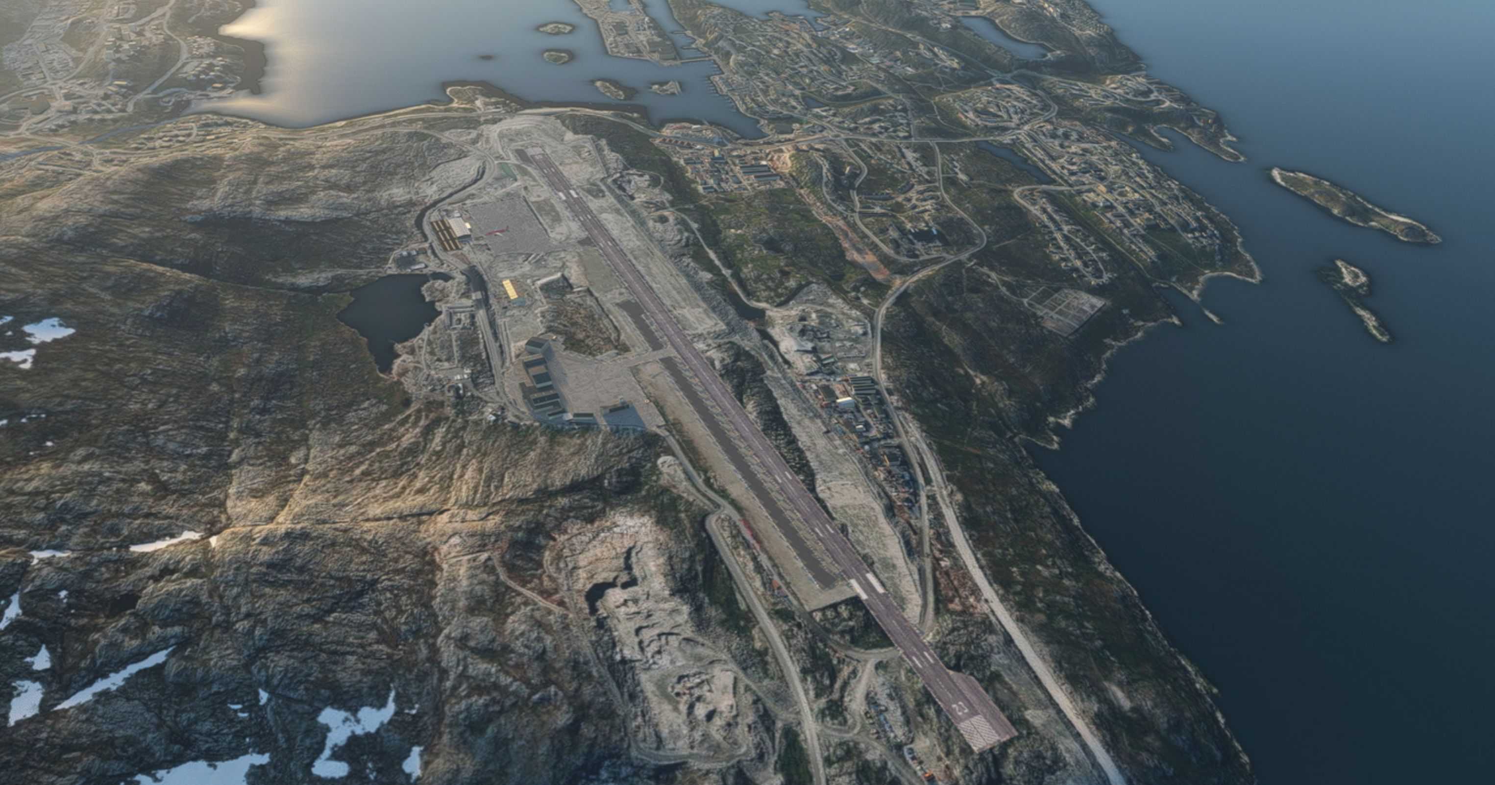 BGGH Nuuk Airport (new 2.200 meter runway) v1.6 MSFS 2024 Mod