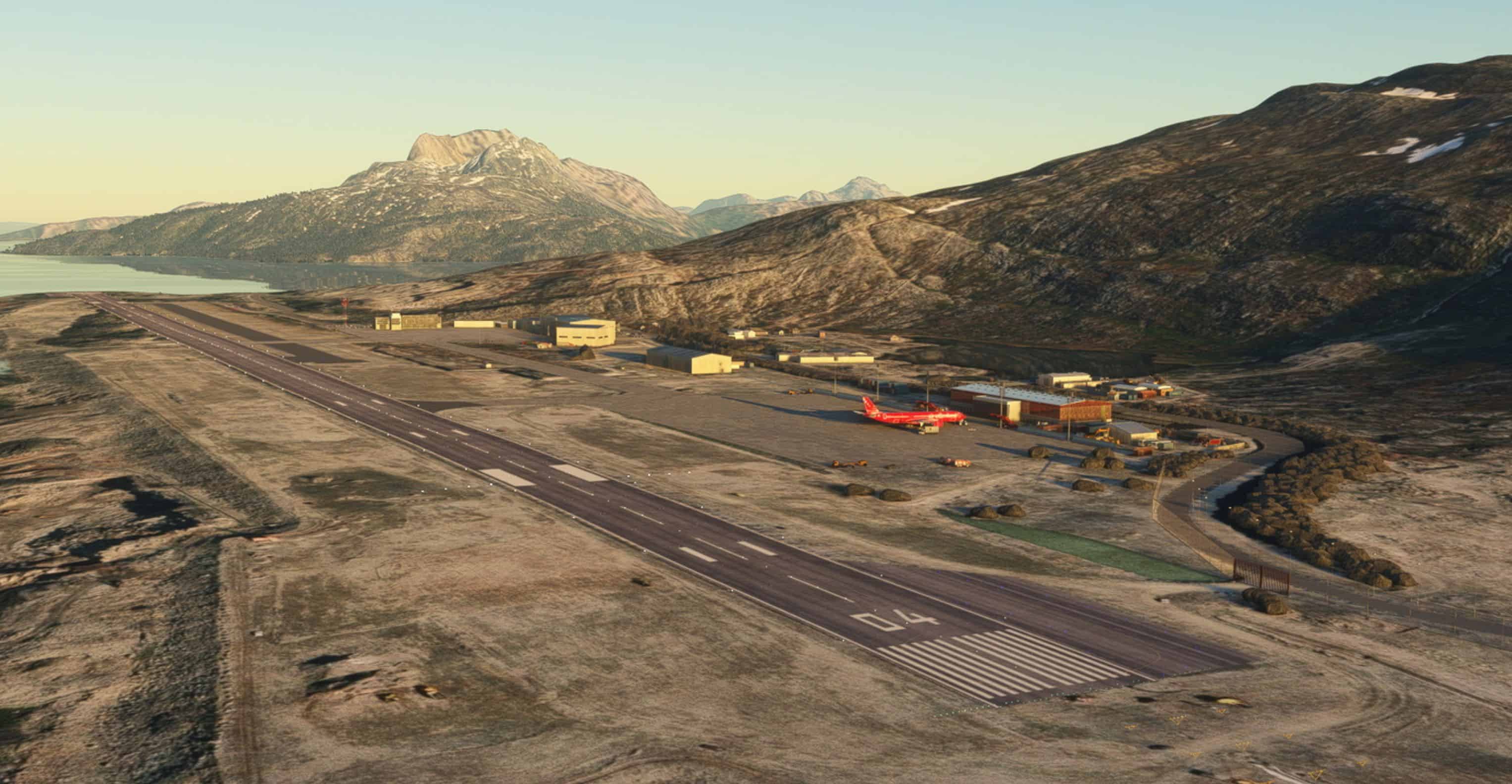 BGGH Nuuk Airport (new 2.200 meter runway) v1.6 MSFS 2024 Mod