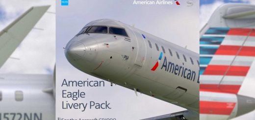 American Eagle Livery Pack | Aerosoft CRJ900 V2 | 4K